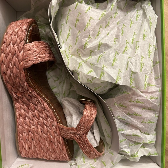 Sam Edelman woven wedge, dusty rose, size 7 - Picture 3 of 3